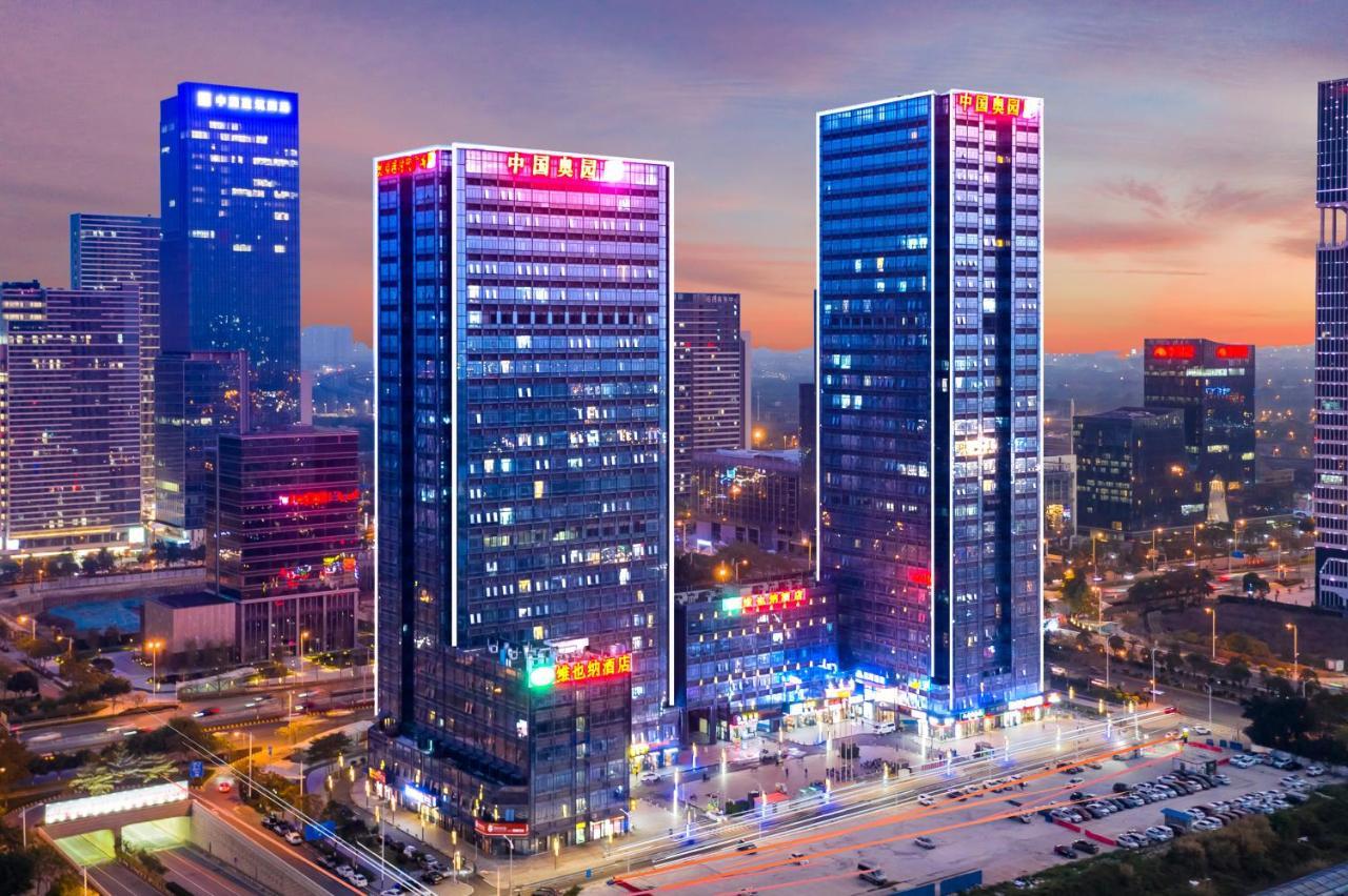 April Fair Duplex Apartment Guangzhou South Railway Station Ao Yuan Yue Shi Dai Branch Bagian luar foto