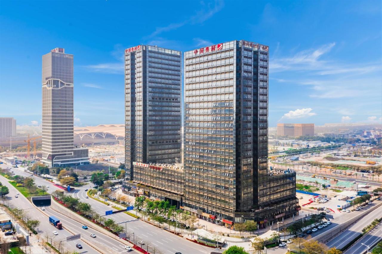 April Fair Duplex Apartment Guangzhou South Railway Station Ao Yuan Yue Shi Dai Branch Bagian luar foto