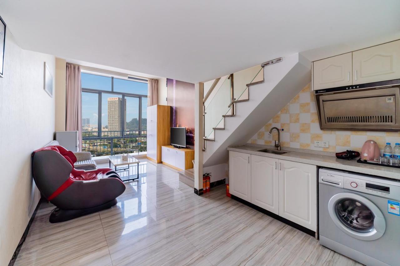 April Fair Duplex Apartment Guangzhou South Railway Station Ao Yuan Yue Shi Dai Branch Bagian luar foto