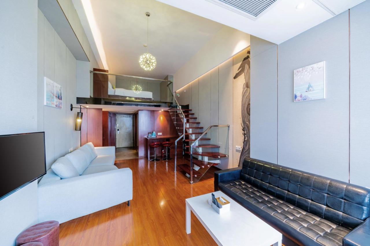 April Fair Duplex Apartment Guangzhou South Railway Station Ao Yuan Yue Shi Dai Branch Bagian luar foto