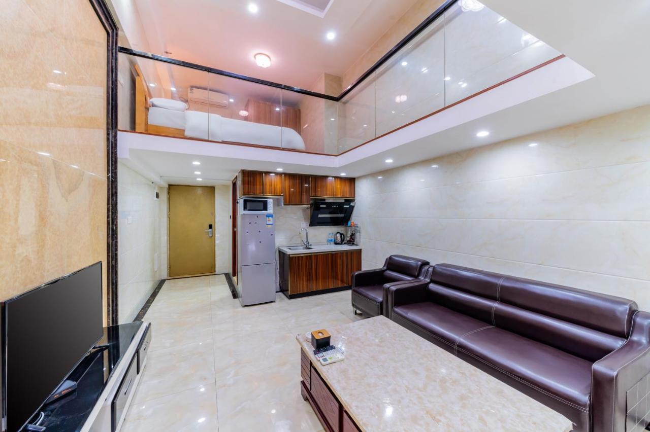 April Fair Duplex Apartment Guangzhou South Railway Station Ao Yuan Yue Shi Dai Branch Bagian luar foto