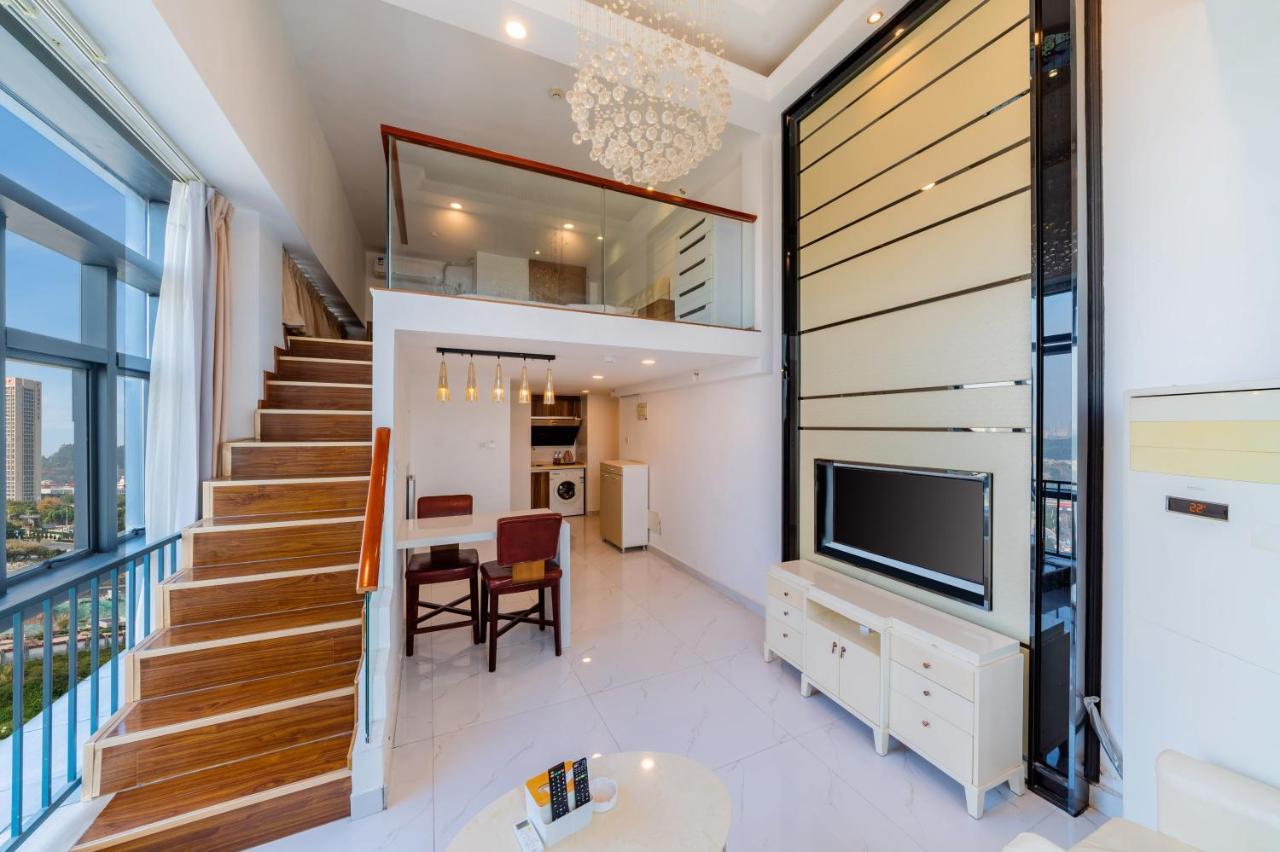 April Fair Duplex Apartment Guangzhou South Railway Station Ao Yuan Yue Shi Dai Branch Bagian luar foto