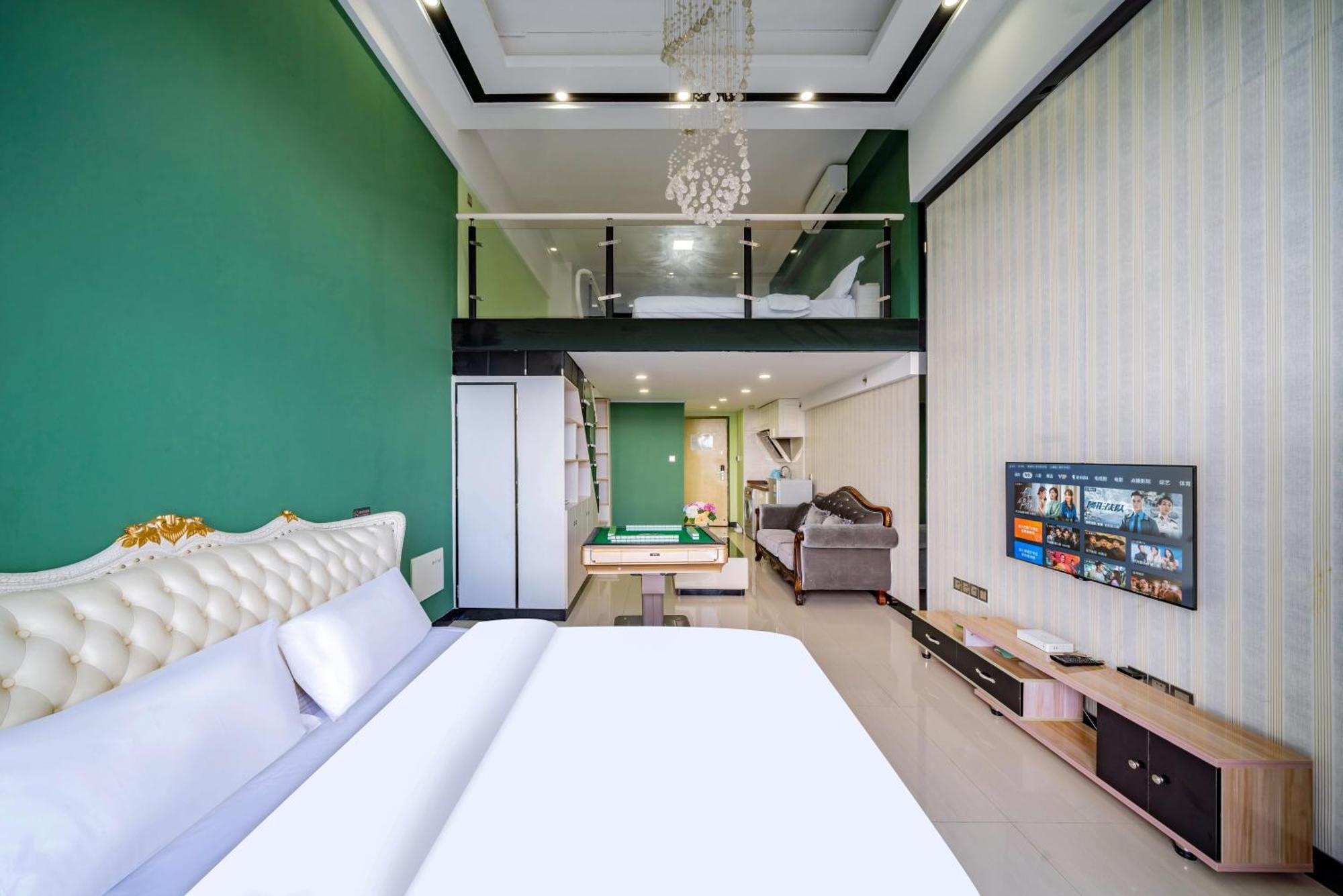 April Fair Duplex Apartment Guangzhou South Railway Station Ao Yuan Yue Shi Dai Branch Bagian luar foto