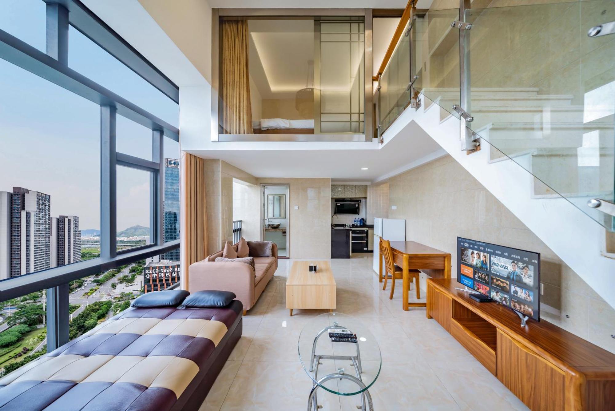 April Fair Duplex Apartment Guangzhou South Railway Station Ao Yuan Yue Shi Dai Branch Bagian luar foto