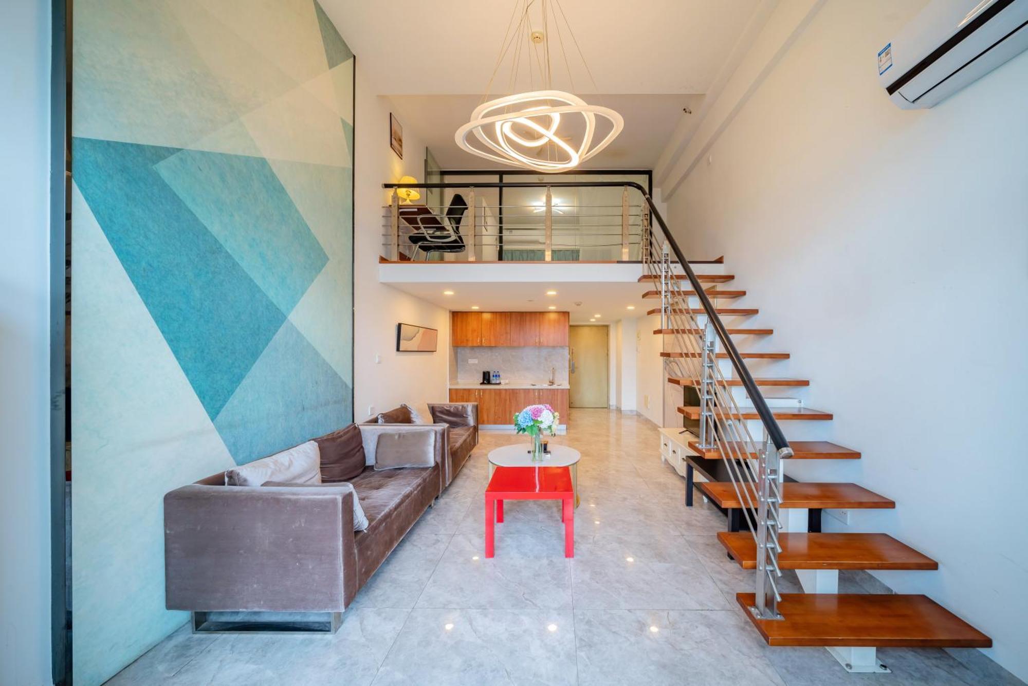 April Fair Duplex Apartment Guangzhou South Railway Station Ao Yuan Yue Shi Dai Branch Bagian luar foto