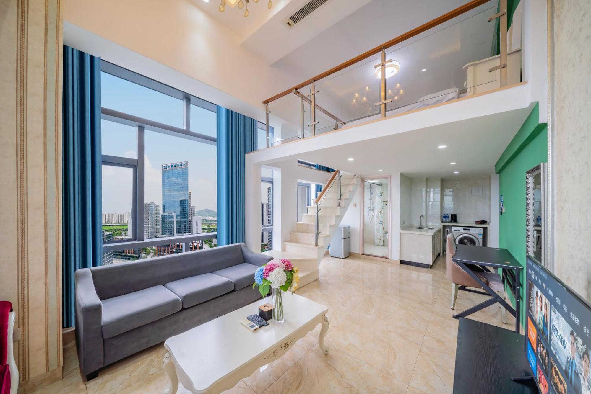 April Fair Duplex Apartment Guangzhou South Railway Station Ao Yuan Yue Shi Dai Branch Bagian luar foto