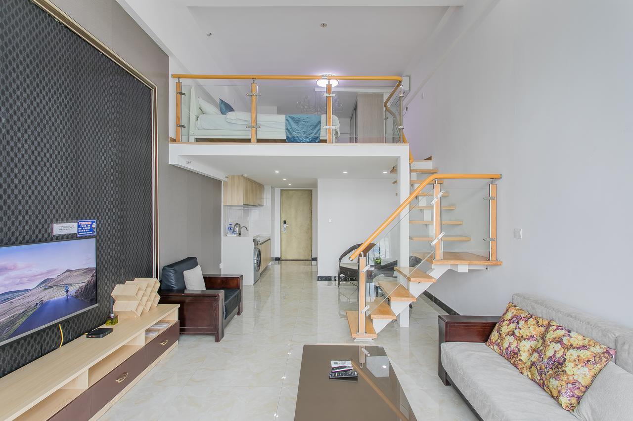 April Fair Duplex Apartment Guangzhou South Railway Station Ao Yuan Yue Shi Dai Branch Bagian luar foto