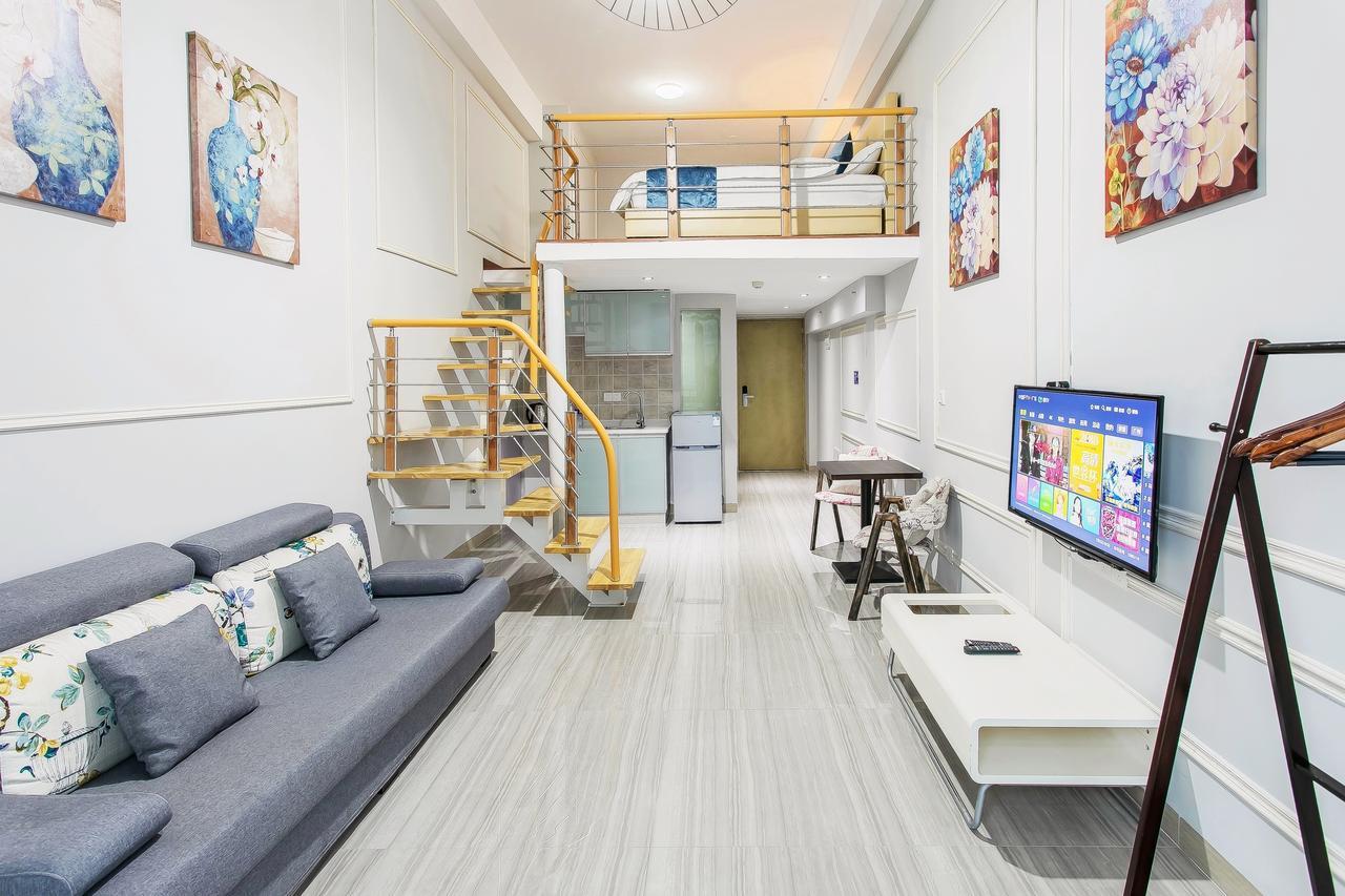 April Fair Duplex Apartment Guangzhou South Railway Station Ao Yuan Yue Shi Dai Branch Bagian luar foto