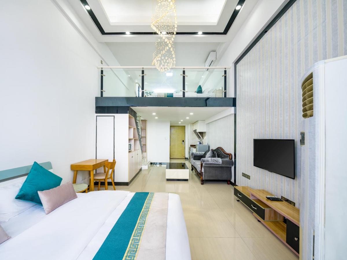 April Fair Duplex Apartment Guangzhou South Railway Station Ao Yuan Yue Shi Dai Branch Bagian luar foto