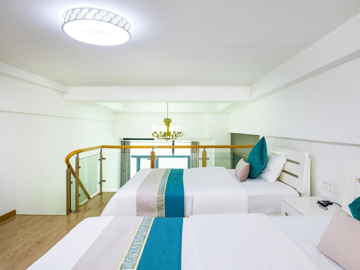 April Fair Duplex Apartment Guangzhou South Railway Station Ao Yuan Yue Shi Dai Branch Bagian luar foto