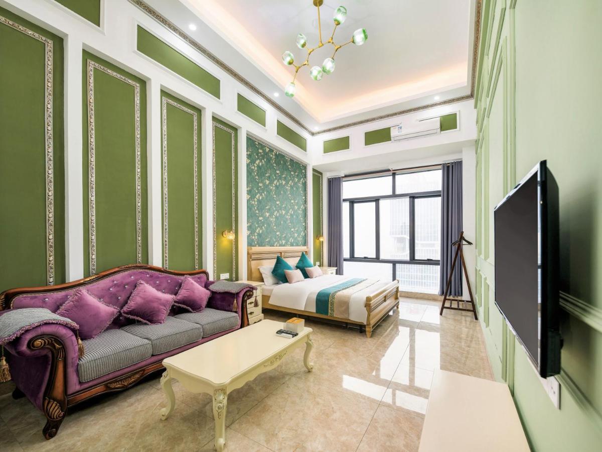 April Fair Duplex Apartment Guangzhou South Railway Station Ao Yuan Yue Shi Dai Branch Bagian luar foto
