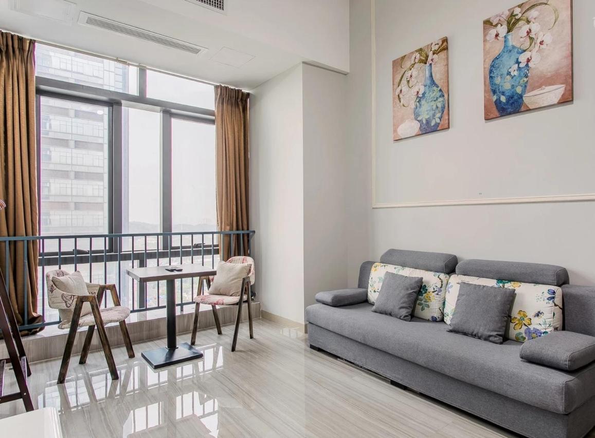 April Fair Duplex Apartment Guangzhou South Railway Station Ao Yuan Yue Shi Dai Branch Bagian luar foto