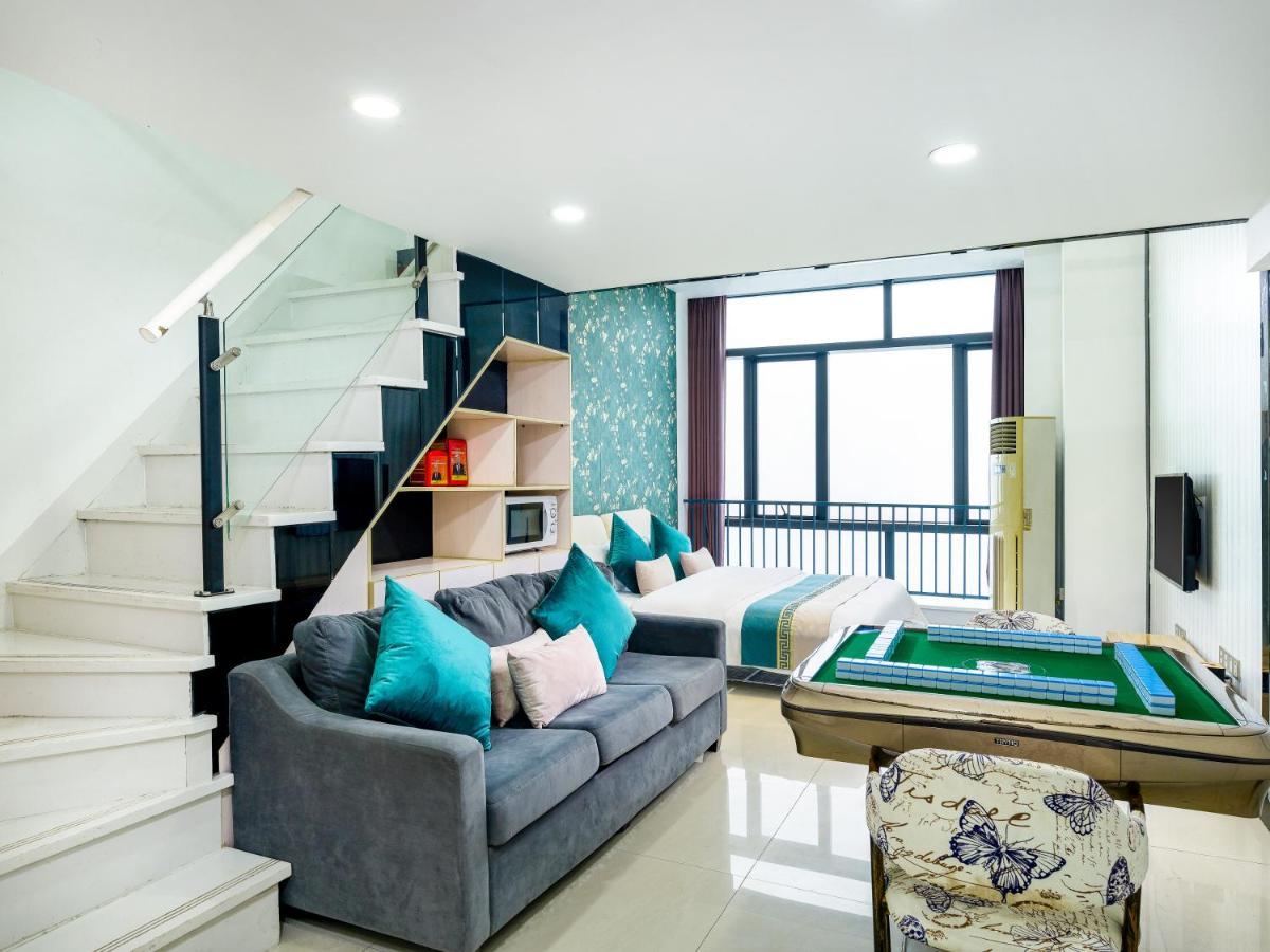 April Fair Duplex Apartment Guangzhou South Railway Station Ao Yuan Yue Shi Dai Branch Bagian luar foto